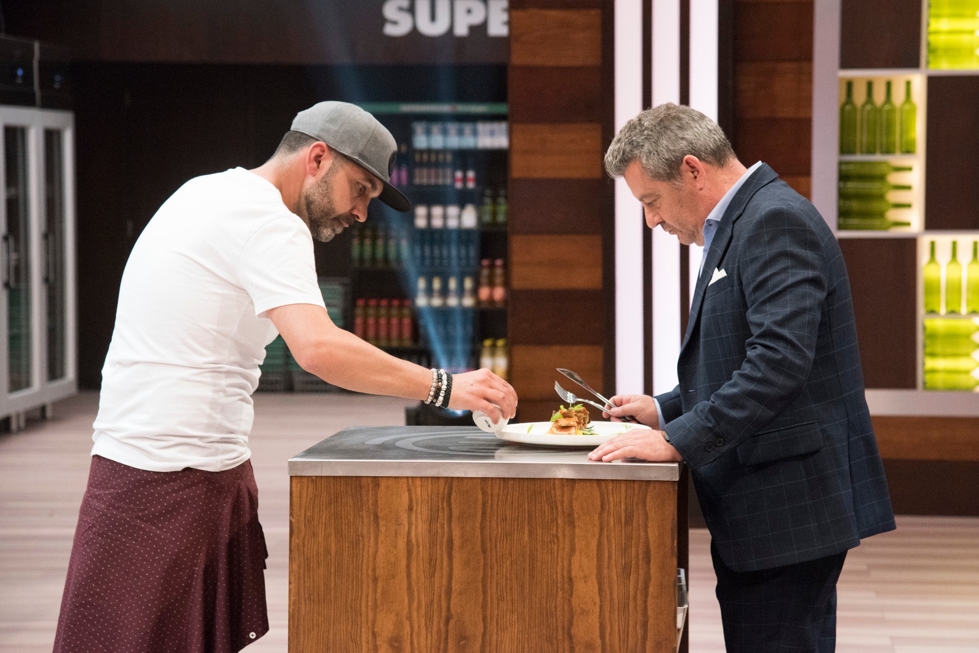 O momento mais stressante: a apresentação do prato ao júri!